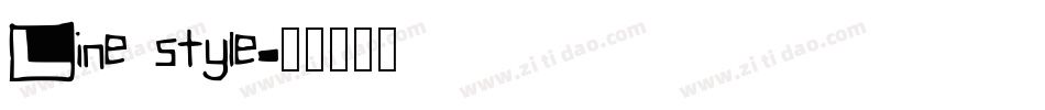 Line style字体转换